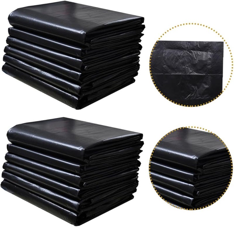 GARVALON أكياس قمامة تجارية ثقيلة 60x90 سم 50 قطعة أكياس نفايات متينة كبيرة السعة - Image 4